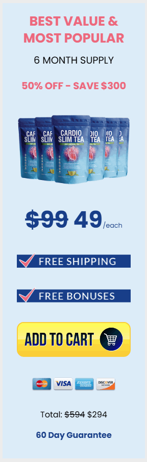 Buy Cardio Slim Tea 6 Bottle